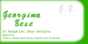 georgina bese business card